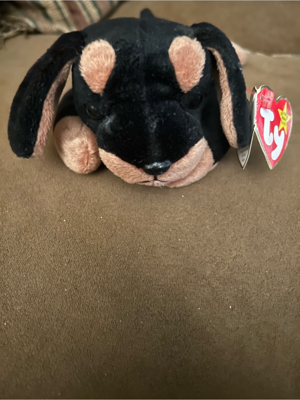 TY Beanie Babies doll Doby the dog Style 4110 Oct 9, 1996 rare and retired